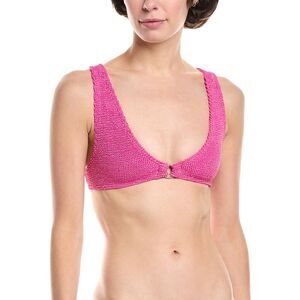 Bond-Eye Swim Womens  Ring Scout Crop Bikini Top, Red